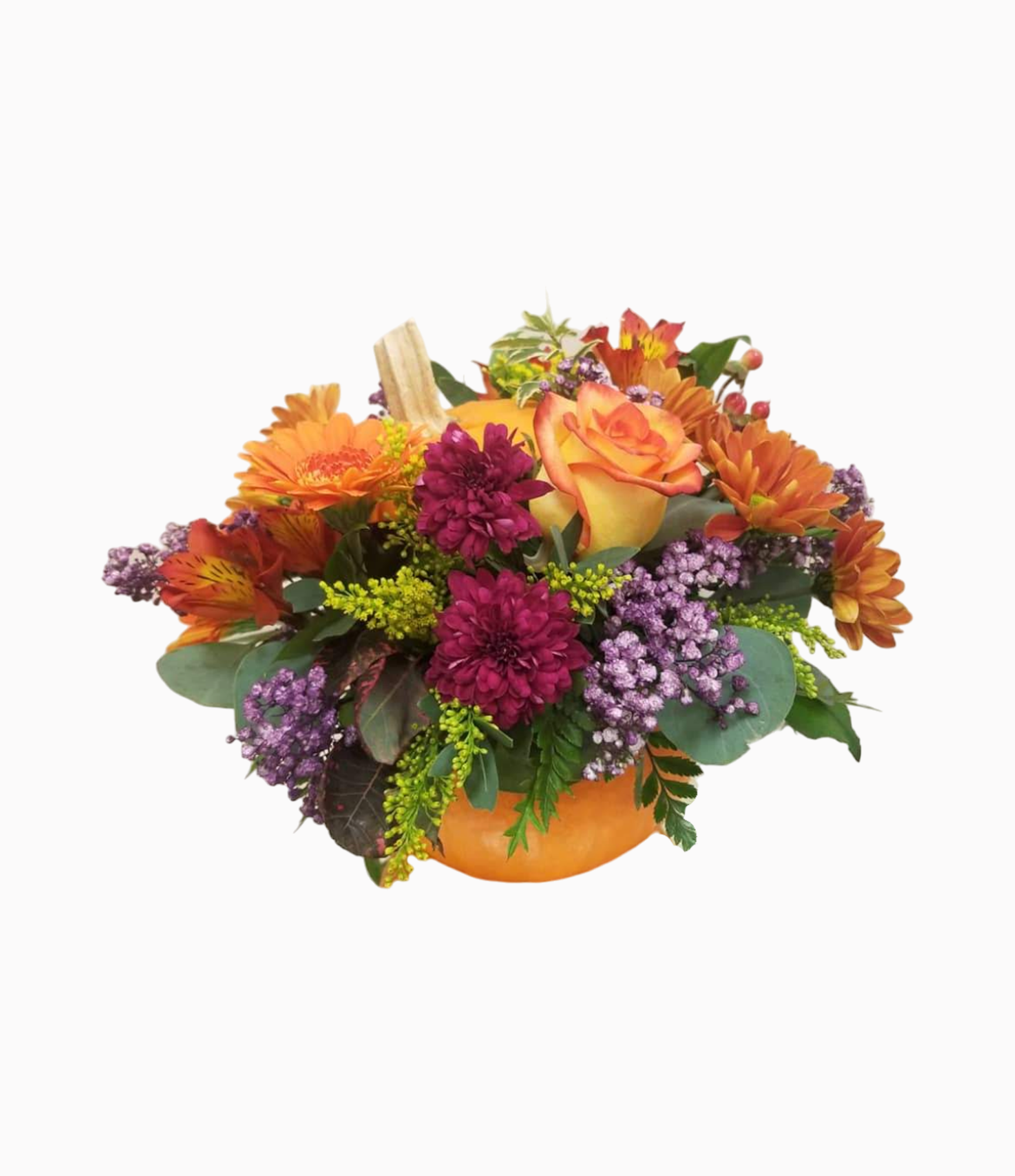 Orange Pumpkin Centerpiece