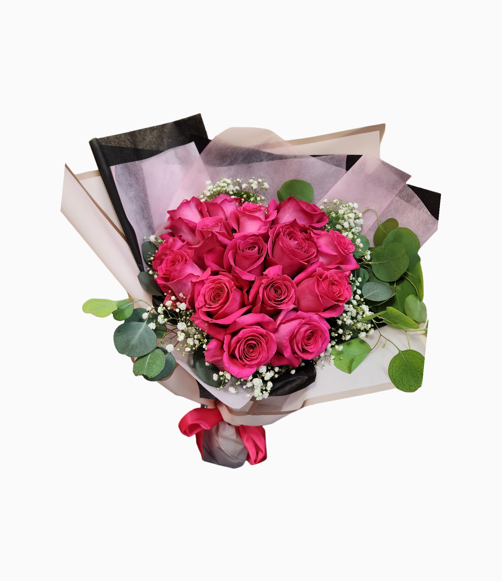 Hot Pink Rose Bouquet