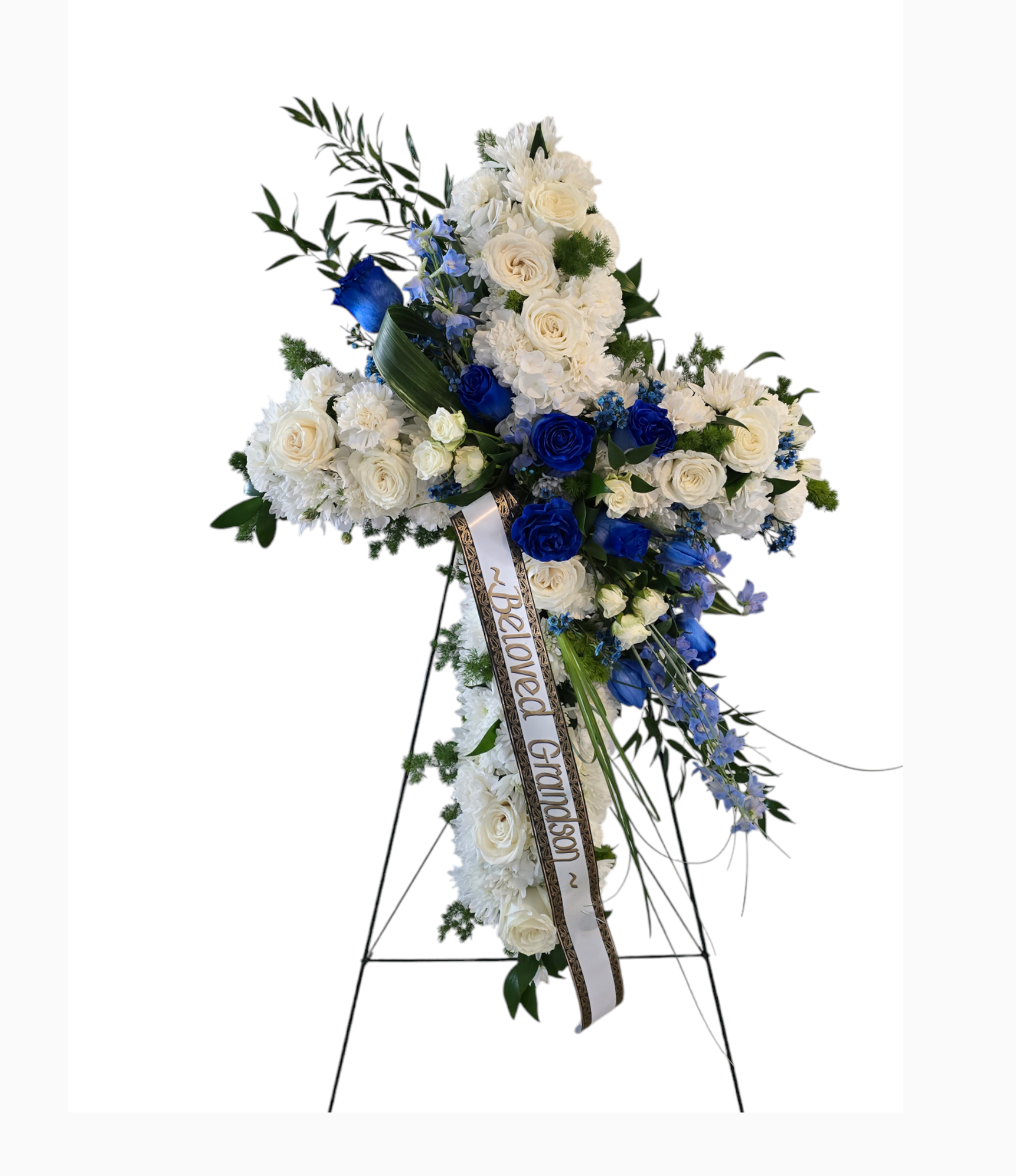 White and Blue Cross