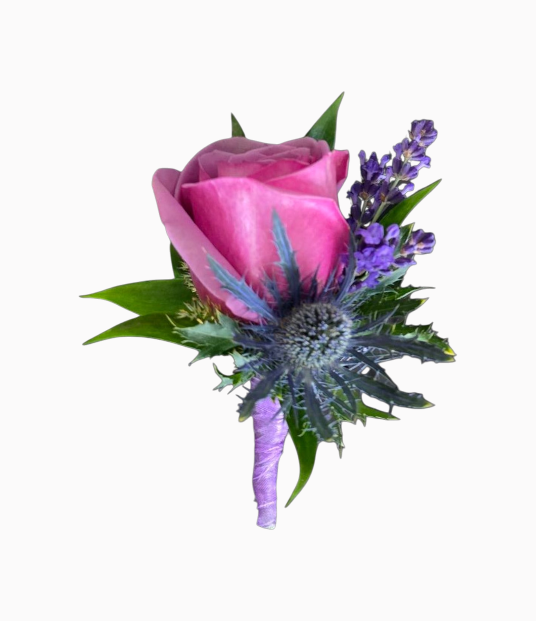 Purple Rose and Blue Thistle