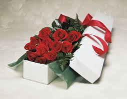 Long Stem Red Roses Boxed