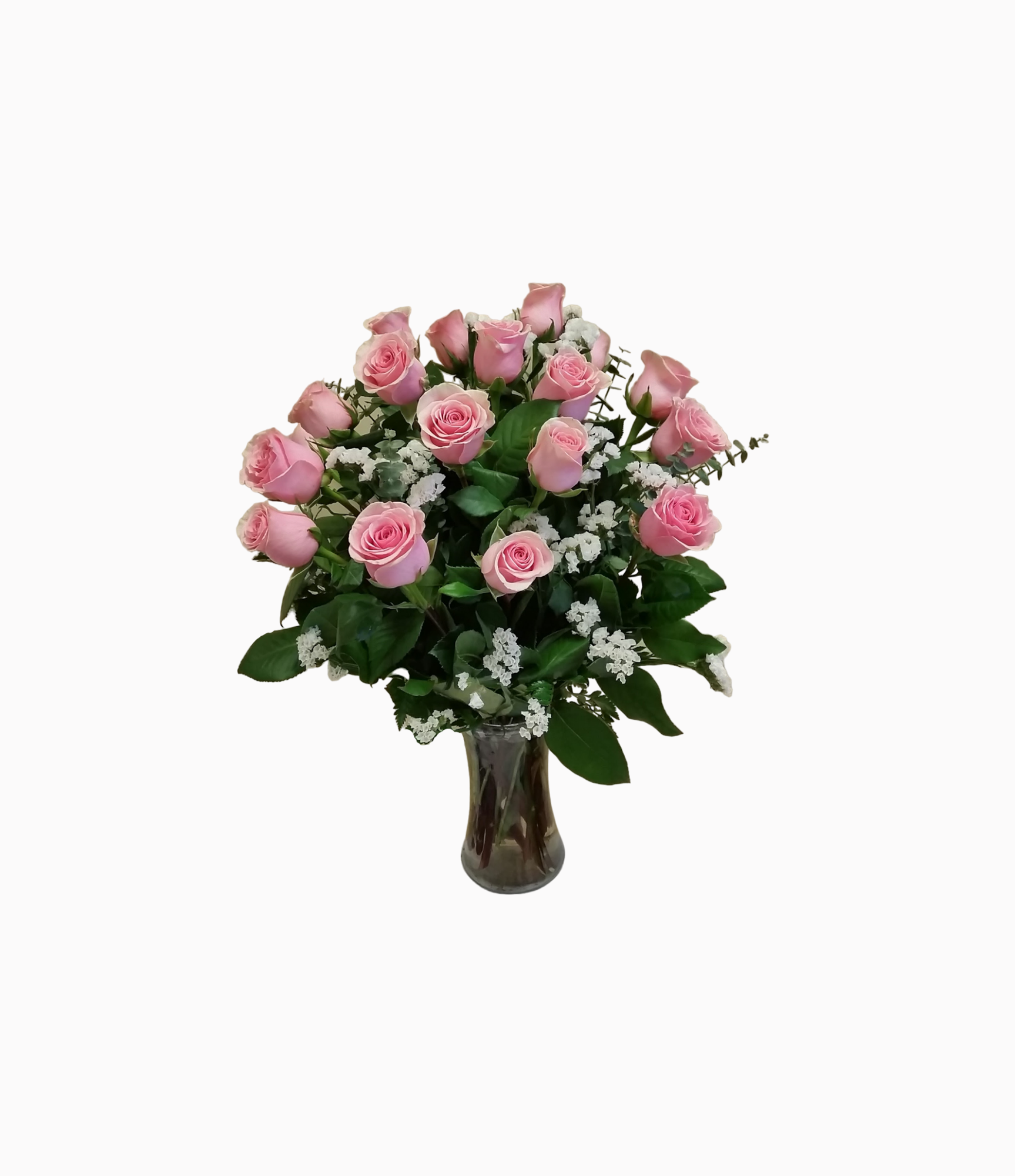 Blush Rose Vase Arrangement