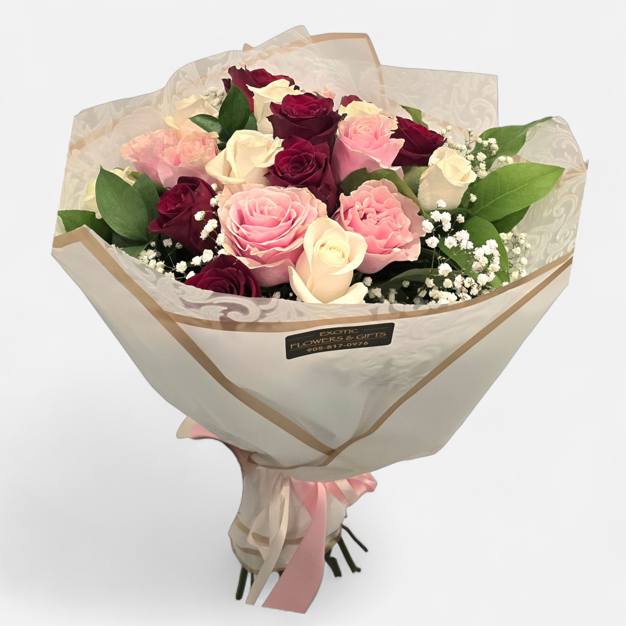 Mixed Colour Rose Bouquet